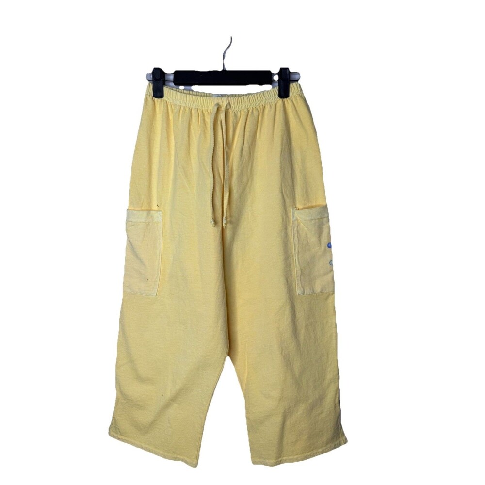 Vintage Fresh Produce Yellow Capri Lounge Mickey Mouse Women's Small Disney